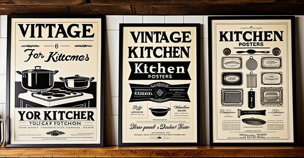 Affiches de cuisine vintage : l'élégance au service de votre déco