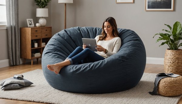 Fauteuil pouf : le secret d'un salon stylé et cosy
