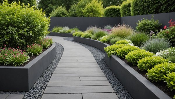 Sublimez votre extérieur avec la bordure jardin gris anthracite