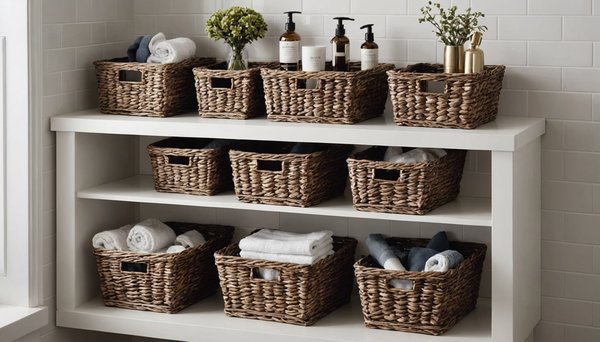 Top paniers de rangement pour salle de bain : alliez style et fonctionnalité